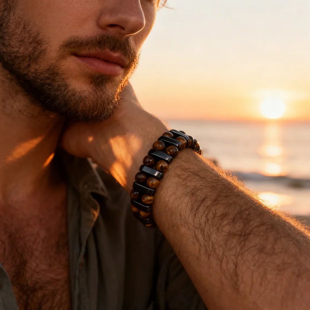 Natural Tiger's Eye Stone Bracelet