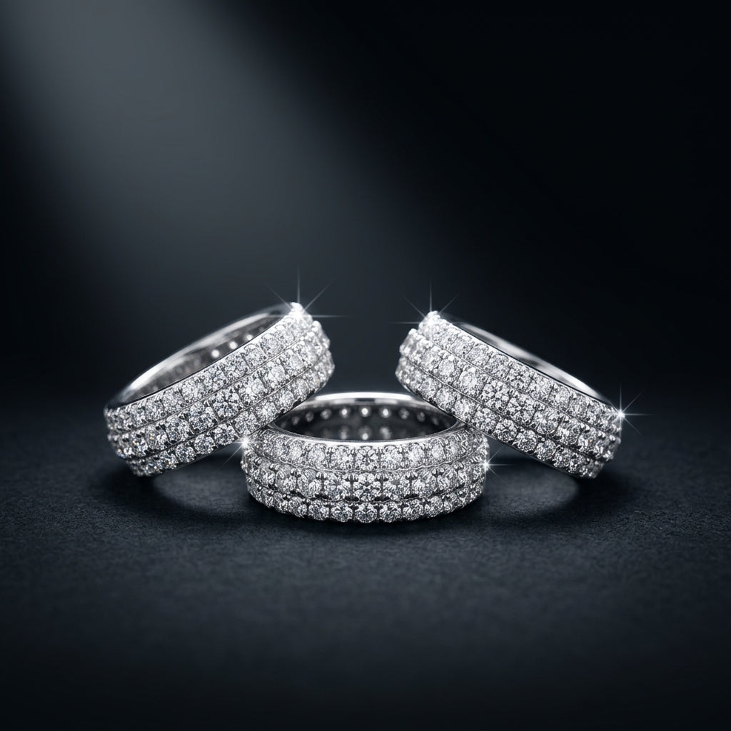 5 Layer Zircon Band Ring