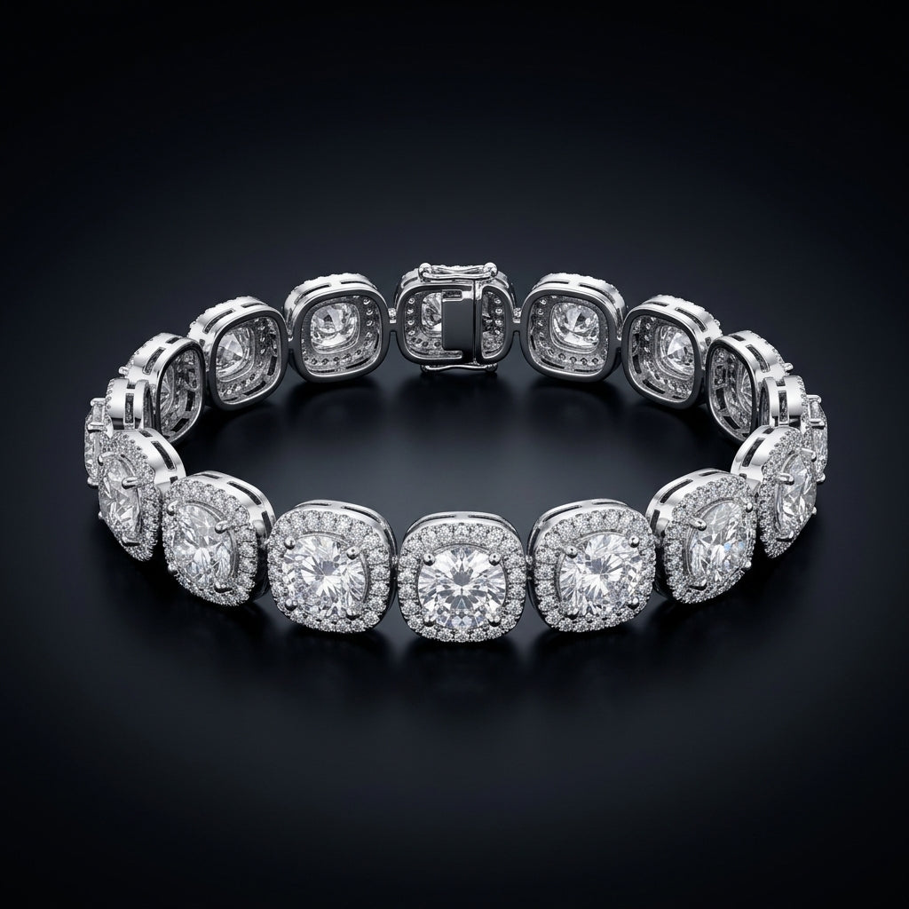 Rock Sugar Zircon Bracelet & Necklace